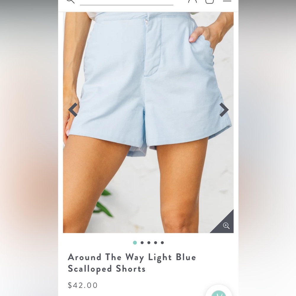 Light Blue Kids Shorts
